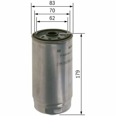 BOSCH F 026 402 071 Filtro Carburante Nuovo Arrivo