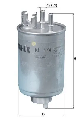 MAHLE KL 474 - Filtro carburante ATP Autoricambi Spedito Oggi