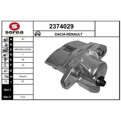 EAI 2374029 Pinza Freno Professionale