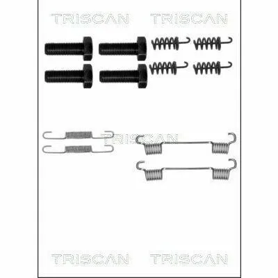 TRISCAN 8105 232561 Kit Accessori, Ganasce Freno Stazionamento Esclusivo