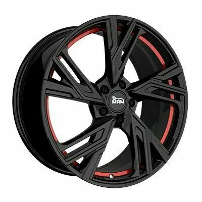MAM RS5 (Nero, Rosso) 8x18 ET40 5x108 72.6 Prezzo Ridotto