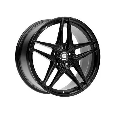 Nuovo Arrivo Sparco Record (Brillante, Nero) 8.5x19 ET44 5x112 73.1