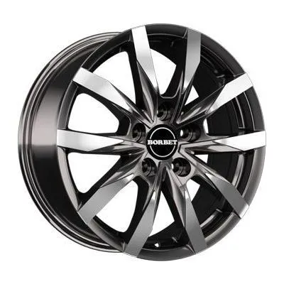 A Buon Prezzo Borbet Design CW5 (Antracite, Brillante, Liscio) 6.5x16 ET60 5x120 65.1