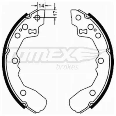 TOMEX BRAKES TX 21-78 Kit Ganasce Freno Ultime Pezzi