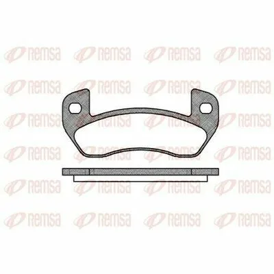 Nuova Collezione REMSA 1152.00 Kit Pastiglie Freno, Freno a Disco