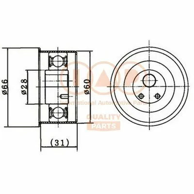IAP QUALITY PARTS 127-07020 Rullo Tenditore, Cinghia Dentata Acquista Ora