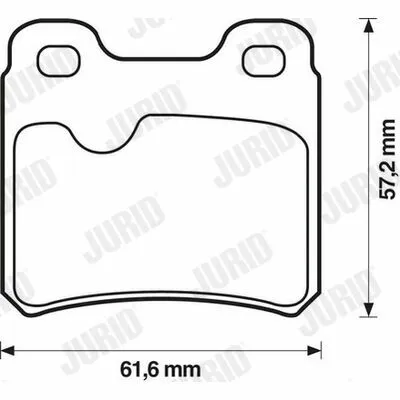JURID 571407J Kit Pastiglie Freno, Freno a Disco Professionale