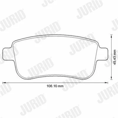 Jurid White Low Dust 573286JC Kit Pastiglie Freno, Freno a Disco Promozione Esclusiva