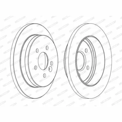 Consegna Rapida FERODO PREMIER DDF1037C Disco Freno