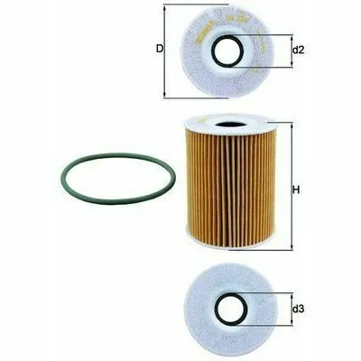 Acquista Ora MAHLE OX 254D5 Filtro Olio