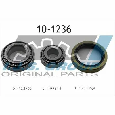 Promo Stagionale IJS GROUP Technology & Quality 10-1236 Kit Cuscinetto Ruota